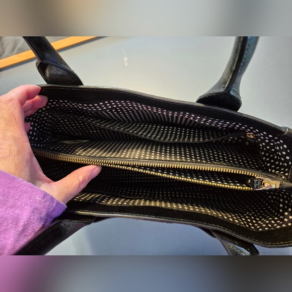 Kate Spade Black Leather Bow Purse - Picture 4 of 13